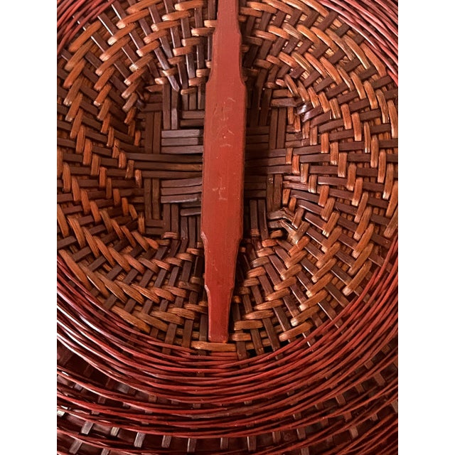 Japanese Bamboo Basket Ikebana by Abe Motoshi For Sale - Image 15 of 17
