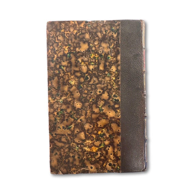 Mid 19th Century French Montyon - The Life of a Good Man, Marbled, Binding, Gilt Fleur-De-Lis Spine, Published 1867 For Sale - Image 5 of 9