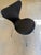 Series 7 Upholstered Chair in Black Genuine Leather by Arne Jacobsen for Fritz Hansen For Sale - Image 5 of 13