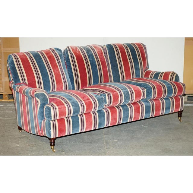 Set of Signature Scroll Arm Sofas from Howard & Sons For Sale - Image 4 of 18