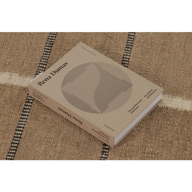 Modern Rug & Kilim’s Scandinavian-Inspired Rug, Beige-Brown Earth Tones With Stripes For Sale - Image 3 of 9