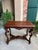 Rococo Antique French Sofa Hall Table Carved Oak Louis XV Rococo Side End Table For Sale - Image 3 of 18