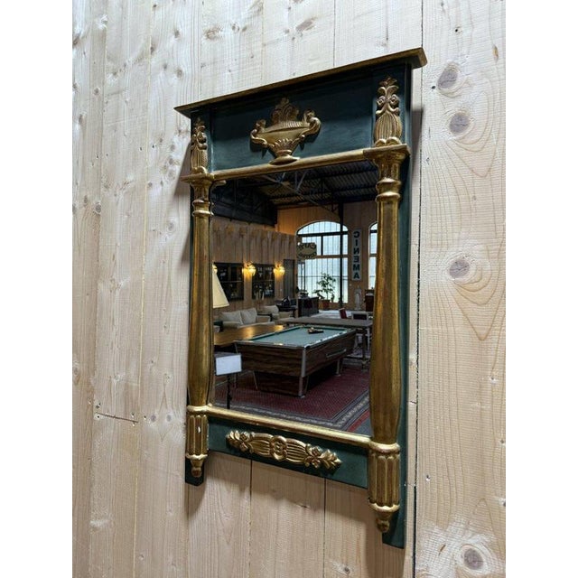Traditional Empire Style Mirror in Gilded Wood For Sale - Image 3 of 7