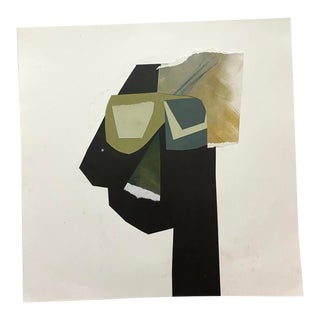 "Uncle Sis" Original Mixed-Media Collage on Paper by Zac Woodiel For Sale