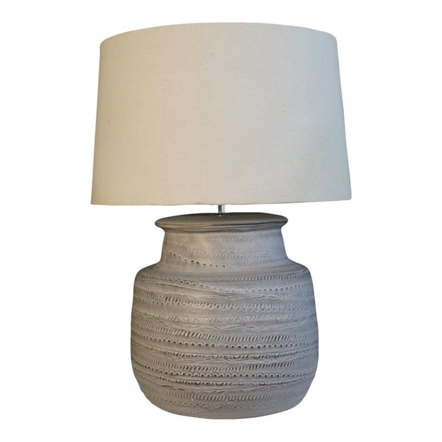 Mid 20th Century Karen Karnes Style Substantial Ceramic Lamp For Sale