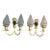 1960's French Regency Gilt and Patinated Bronze Wall Sconce Maison Bagues a - Pair For Sale