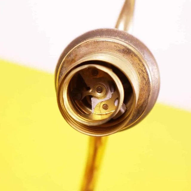 Goldenrod Brass Wall Lamps by Pietro Chiesa, 1950s, Set of 2 For Sale - Image 8 of 14