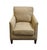 Contemporary Uttermost Furniture Transitional Accent Club Arm Chair W. Textured Beige Woven Upholstery & Nailhead Trim For Sale - Image 3 of 10