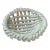 1960s Handcrafted Rustic Basketweave Ceramic Bowl For Sale