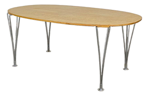 Superellipse Table by Bruno Mathsson and Piet Hein for Fritz Hansen