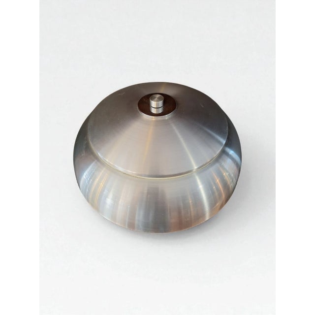 Mid-Century Modern Large Table Lamp in Aluminum and Enameled Metal, Italy, 1970s For Sale - Image 3 of 7