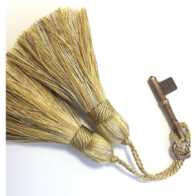 Textile Petite Gold Tassels - a Pair For Sale - Image 7 of 11
