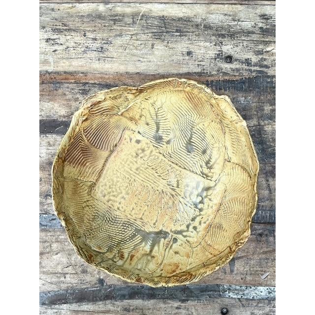 Vintage Original Slab Built Pottery Platter For Sale In West Palm - Image 6 of 16