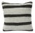 Brown & White Hemp Striped Kilim Pillow For Sale