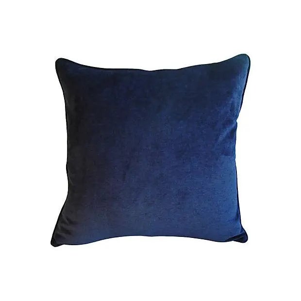 Kravet Coastal Nautical Wave Feather/Down Pillows 24" Square - Pair For Sale In Los Angeles - Image 6 of 6