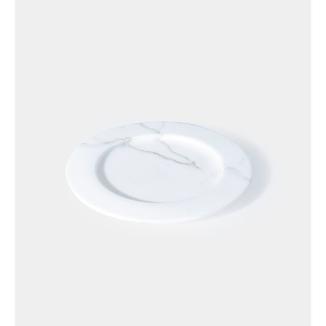 Stone White Carrara Marble Centerpiece by Sergio Asti, Italy, 1970s For Sale - Image 7 of 15