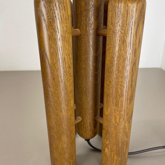 Organic Sculptural Wooden Rocket Table Light from Temde, Germany, 1970s For Sale - Image 9 of 18