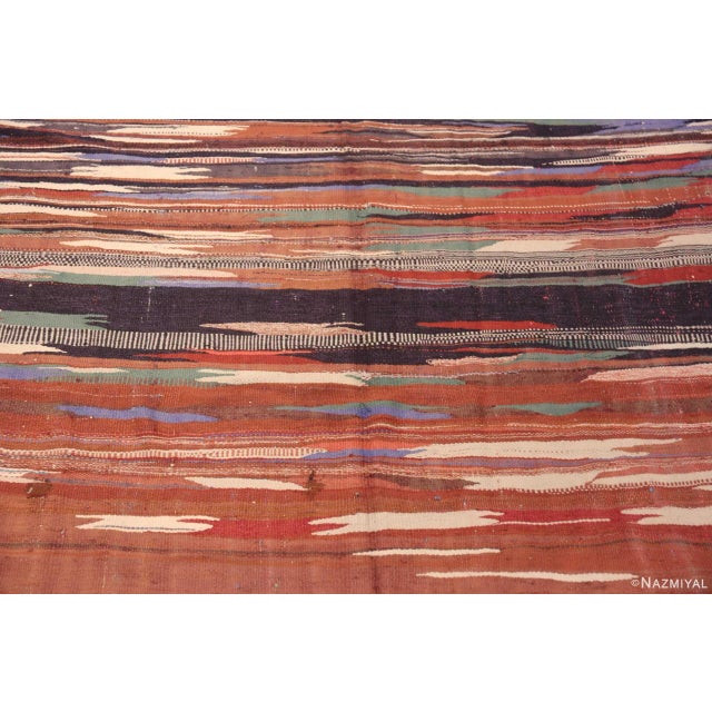 Nazmiyal Collection Gallery Colorful Vintage Moroccan Kilim Rug For Sale In New York - Image 6 of 10