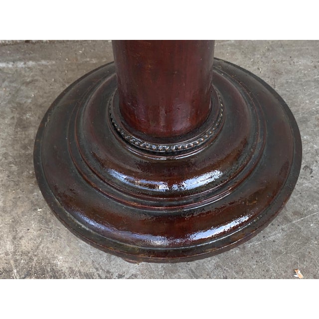 Early 20th Century Renaissance Turned Columns Pedestals in Walnut For Sale - Image 4 of 18