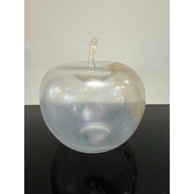 1970s Seguso Apple Sculpture With Gold Leaf, Italy, 1970s For Sale - Image 5 of 8