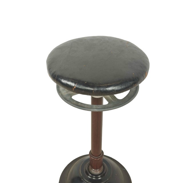 1930s Ritter Model C Adjustable Dental Operating Stool With Footrest For Sale In Philadelphia - Image 6 of 18