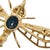 1980s Vintage Articulated 14k Gold Dragonfly Brooch With Sapphire & Diamonds For Sale - Image 5 of 5