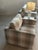 Textile Re-Upholstered Plaid Cube Lounge Chairs, a Pair For Sale - Image 7 of 18