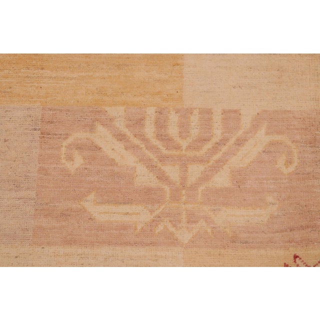 Textile Modern Gabbeh Tan/Brown Wool Rug - 6'0'' X 8'8'' For Sale - Image 7 of 10
