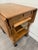 Wood Vintage Ethan Allen Baumritter Solid Maple Drop Leaf Tea Cart For Sale - Image 7 of 16