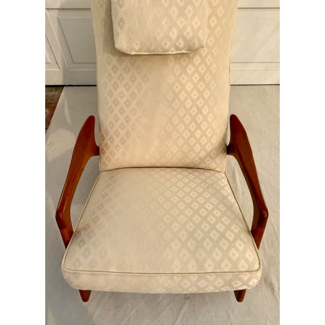 1960s Bröderna Anderssons Danish Modern Teak Rocking Lounge Chair For Sale - Image 13 of 13