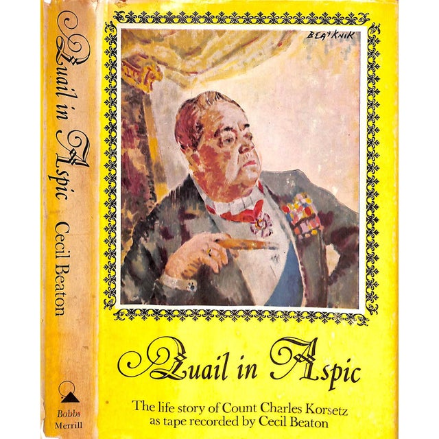"Quail in Aspic the Life Story of Count Chalres Korsetz as Tape-Recorded to Cecil Beaton" 1963 Beaton, Cecil (Inscribed) For Sale