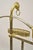 Metal Vintage Italian Maison Jansen Style Brass & Steel Rams Head Suit Clothing Valet For Sale - Image 7 of 11