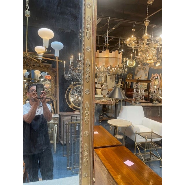 19th C. French Napoleon III Giltwood Mirror For Sale - Image 4 of 9