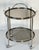 Metal Polished Chrome Drinks Trolley or Bar Cart With Smoked Glass Trays From England For Sale - Image 7 of 11