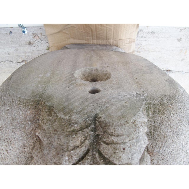 Italian Carved Limestone Fountain Spout of the Roman God Mars For Sale - Image 12 of 12