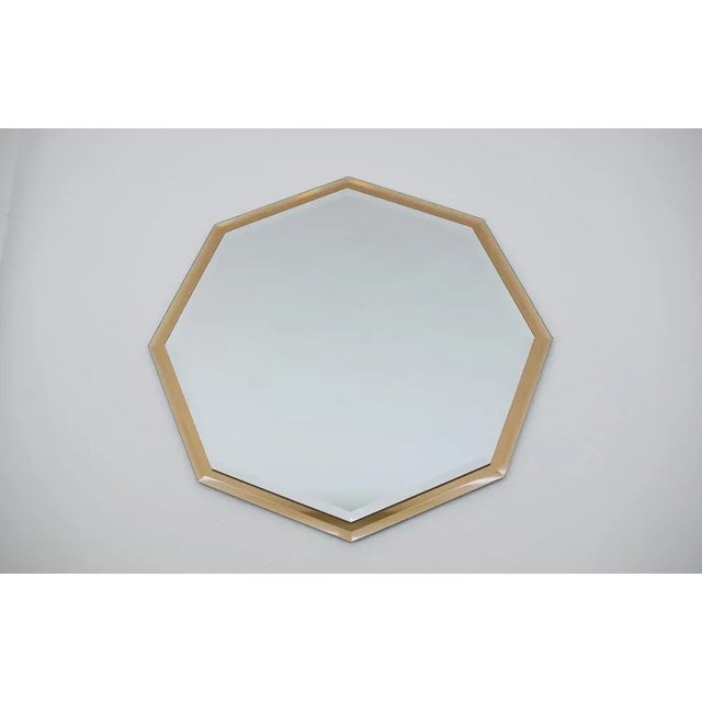 Hollywood Regency Hollywood Regency 2-Tone Hexagonal Mirror from Schöninger, 1970s For Sale - Image 3 of 8