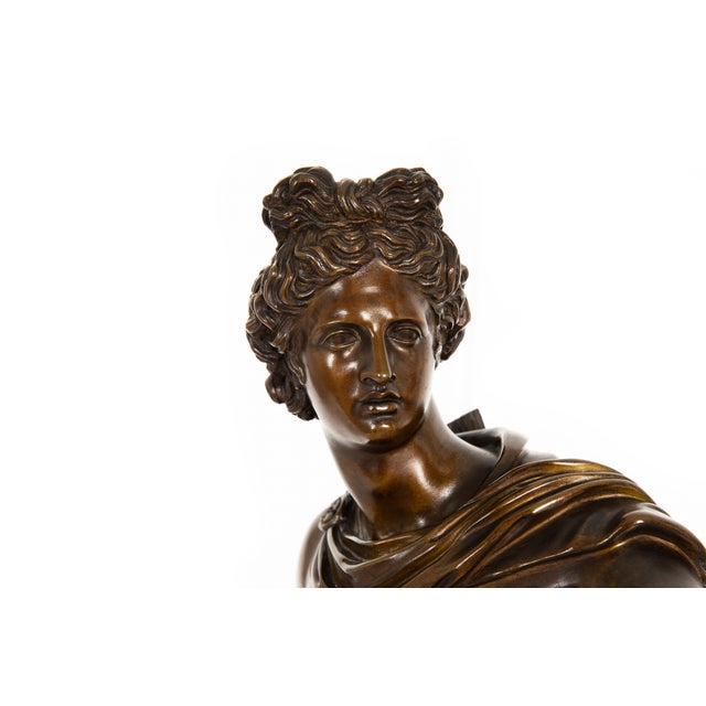 Fine Italian Grand Tour 19th Century Bronze Sculpture of Apollo Belvedere For Sale - Image 6 of 18