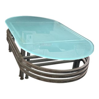 1990s Contemporary Architectural Coffee Table For Sale