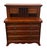 Vintage Traditional American Style Secretary Desk featuring High Quality Hardwood Construction, Cherry Wood Finish,...