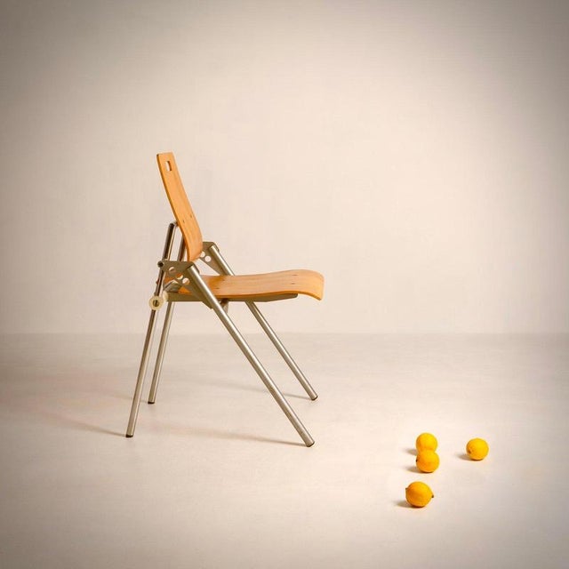 Vintage Folding Chairs by Xavier Matégot, 1985, Set of 6 For Sale - Image 11 of 12