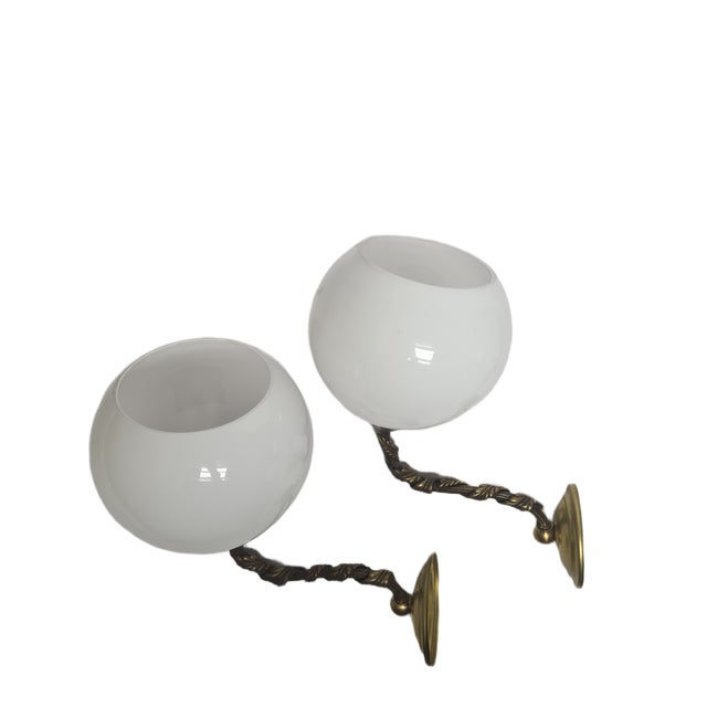 1950s Art Deco Wall Lamps, Poland, 1950s, Set of 2 For Sale - Image 5 of 5