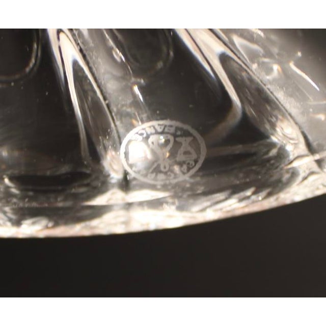 Baccarat France Crystal Bambous Tors 2-Light Candelabra Lustre, Signed For Sale - Image 10 of 11