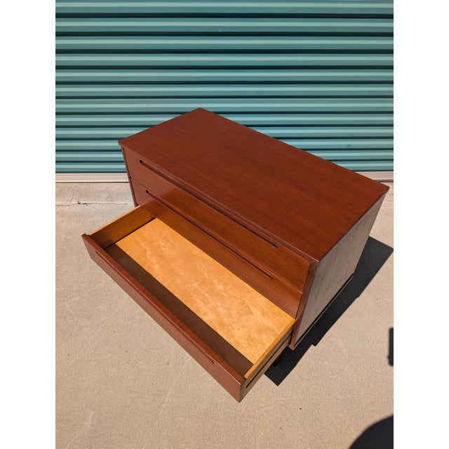 Nils Jonsson Mid-Century Modern Teak 3-Drawer Chest, Denmark, C. 1960s For Sale - Image 11 of 11