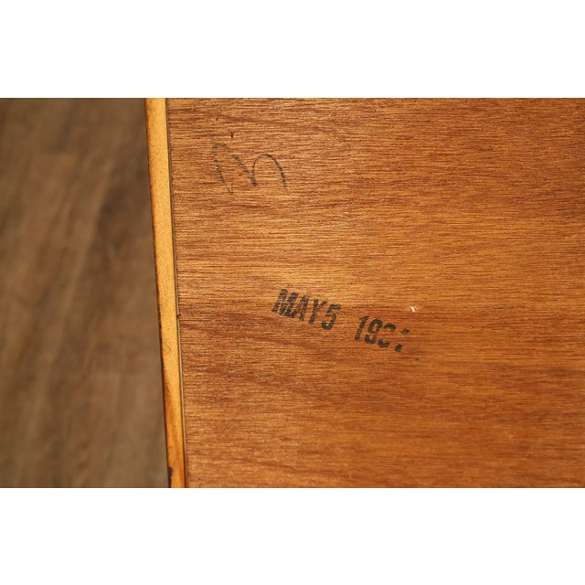 Late 20th Century Crescent Traditional Solid Cherry Buffet Sideboard For Sale - Image 5 of 13