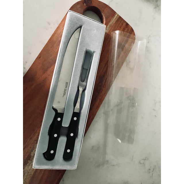 Carving Knife Stainless Set by Solingen Germany Rostfrei Eisgehartet For Sale - Image 9 of 10