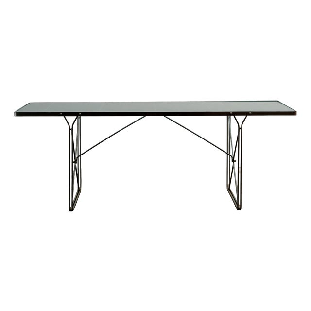 Moment Dining Table in Glass by Niels Gammelgaard for Ikea, Sweden, 1980s For Sale