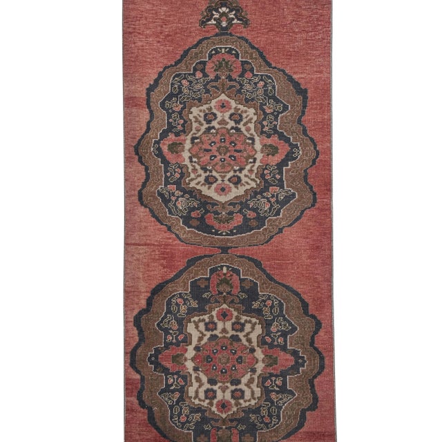 1960s Vintage Turkish Extra-Long Hallway Runner 2'8'' X 22'7'' For Sale - Image 4 of 12