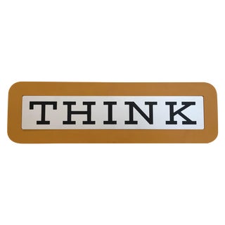 Vintage IBM "Think" Sign For Sale