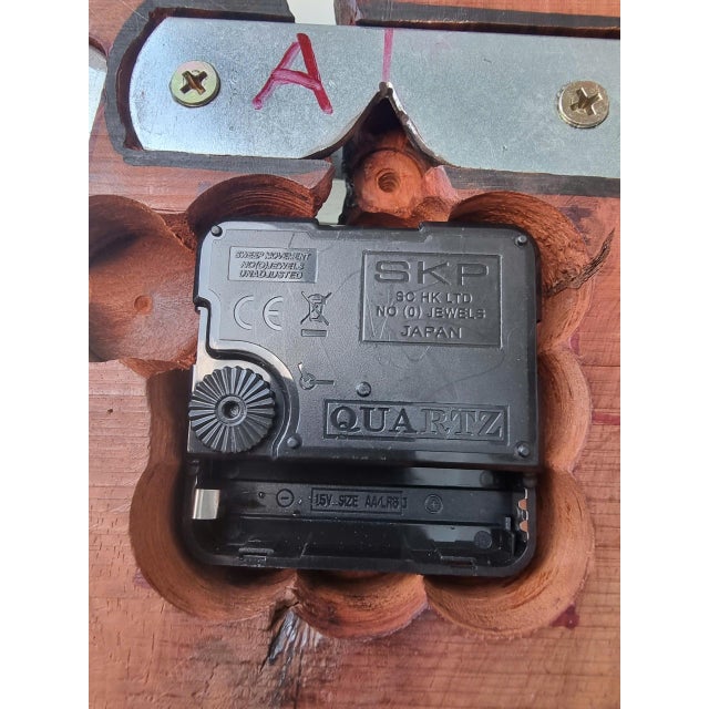 2020s Orbit & Love – One-of-a-Kind Handcrafted Driftwood Clock Duo For Sale - Image 15 of 18