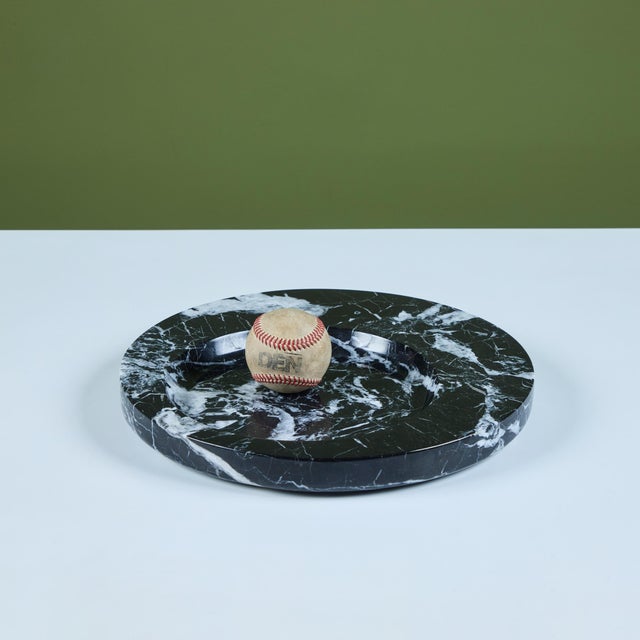 Mid-Century Modern Nero Marquina Marble Dish For Sale - Image 3 of 10